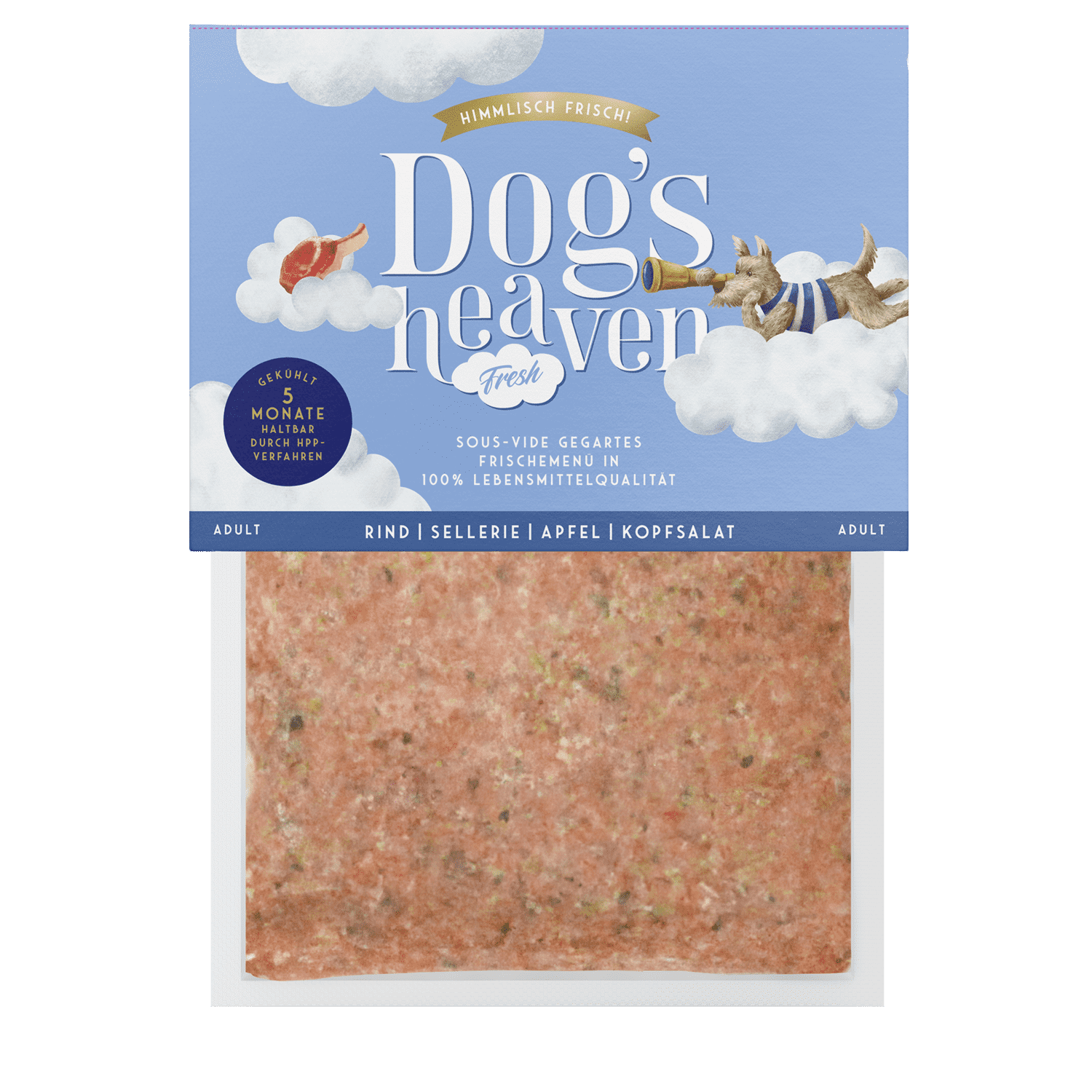Hundefutter für erwachsene Hunde mit Rind