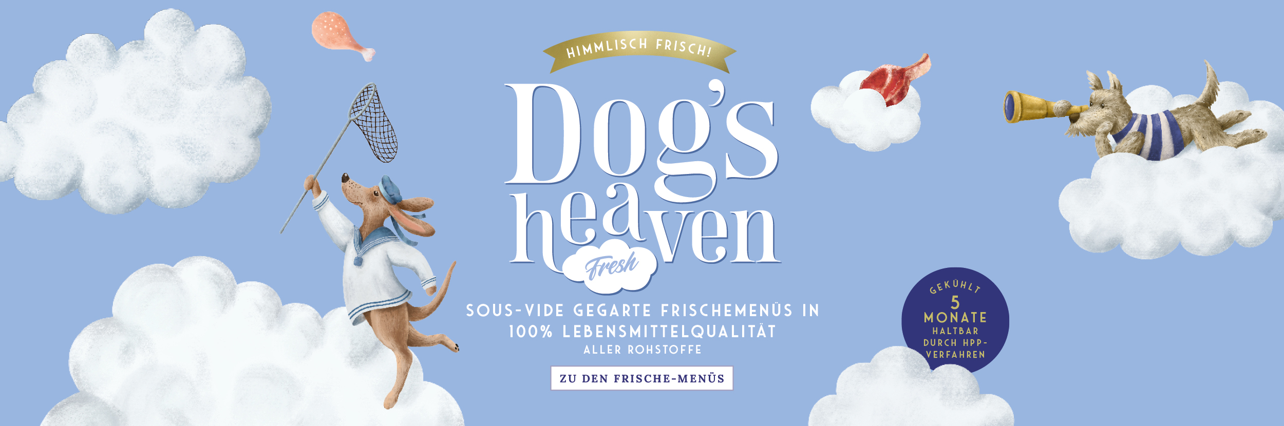 Frisches Hundefutter von Dog's Heaven