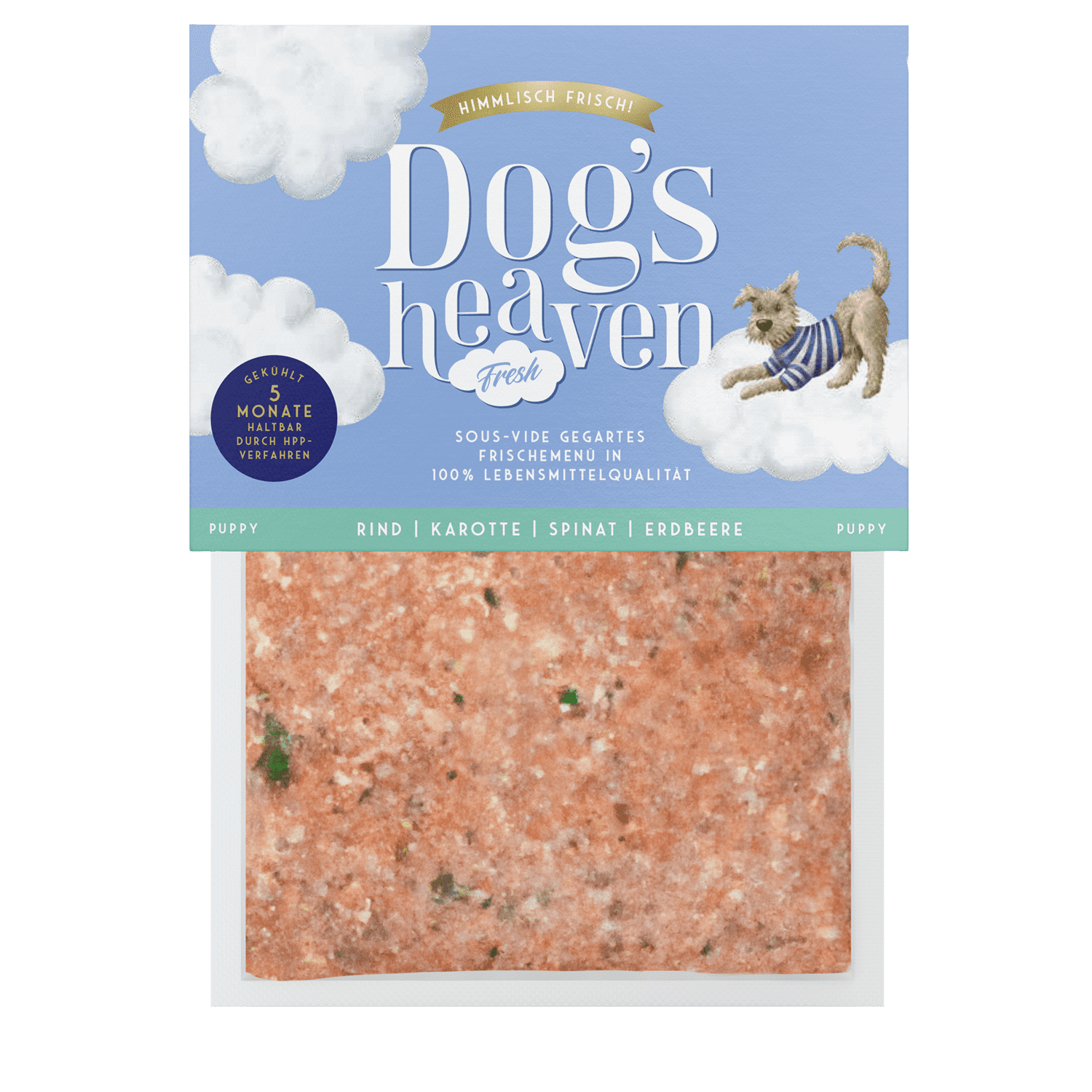 Dogs Heaven Hundefutter für Welpen mit Rind